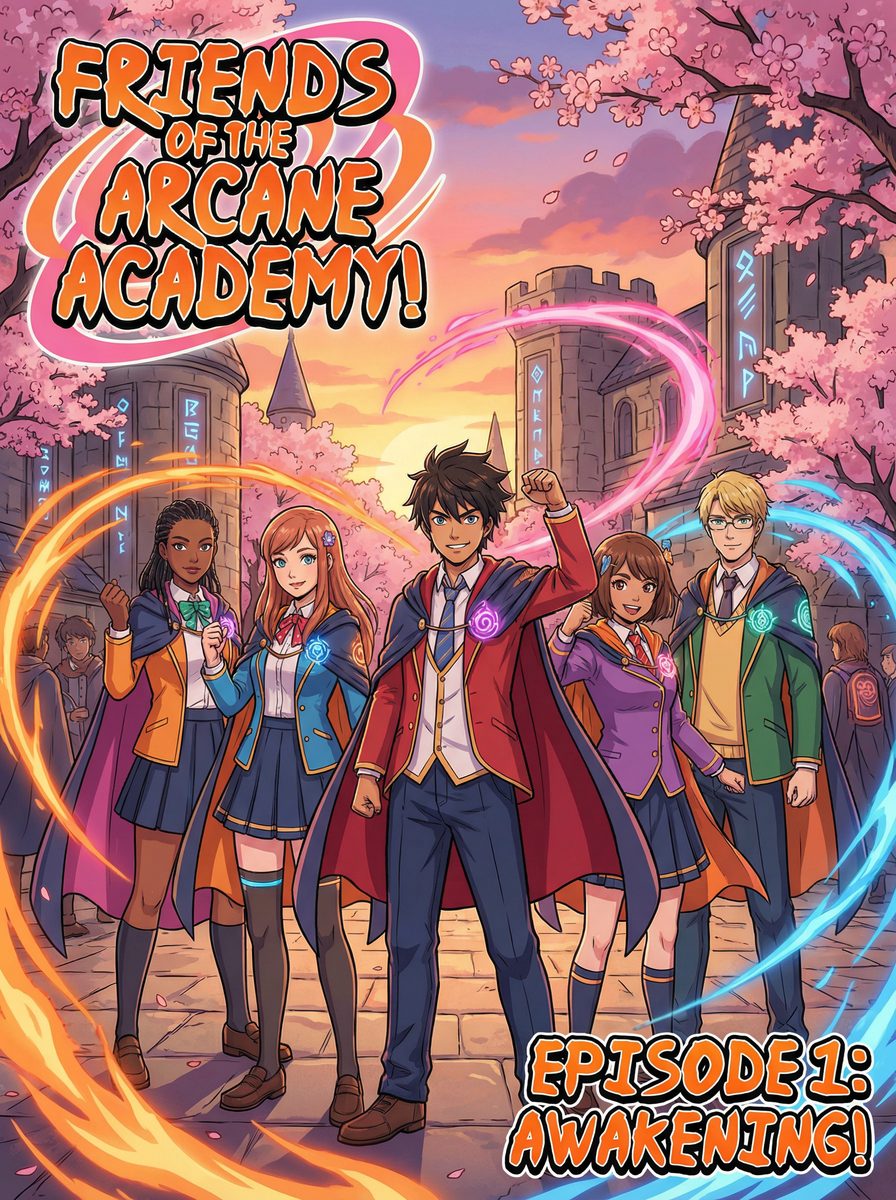 抖音风动漫-魔法学院